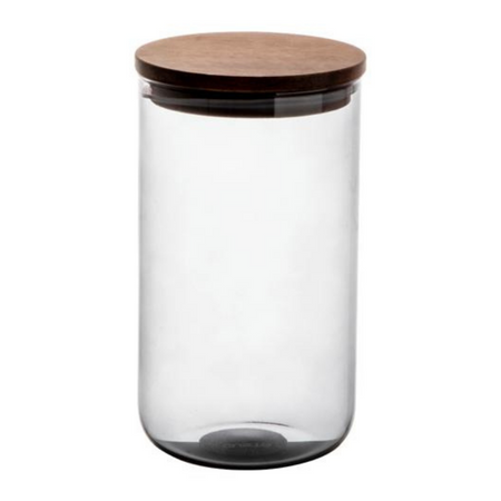 Glazen voorraadpot 1000ml Grijs