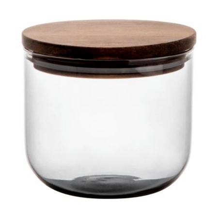 Glazen voorraadpot 500ml Grijs
