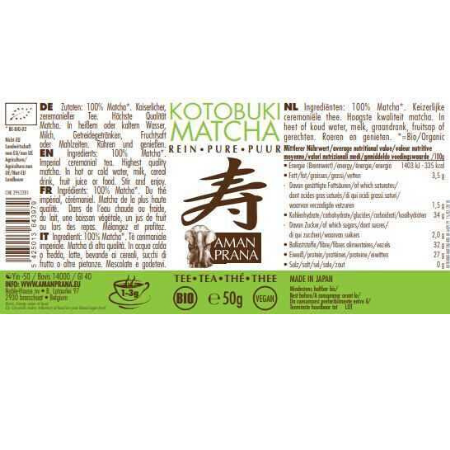 
                  
                    Kotobuki Matcha thee bio - 50gr
                  
                