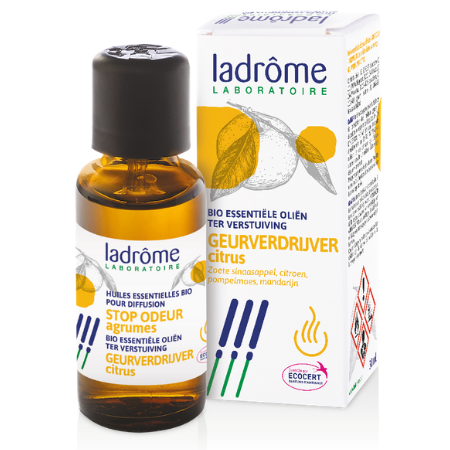 Ladrôme Geurverdrijver citrus etherische olie synergie Bio - 30 ml