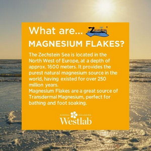 Westlab Badzout Magnesium Flakes - Restoring (ontspant, vult magnesium aan) - 1kg