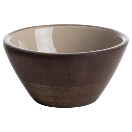 Mango Enamel Schaaltje taupe ø12,5x7cm