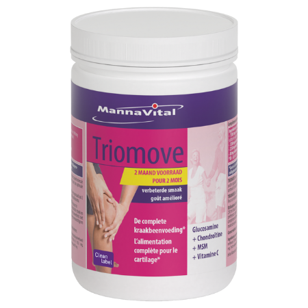 Mannavital Triomove met vanilesmaak - 480 gr