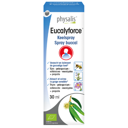 
                  
                    Physalis Eucalyforce keelspray Bio - 30 ml
                  
                