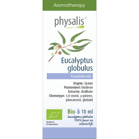 Physalis Eucalyptus globulus etherische olie Bio - 10 ml of 30 ml
