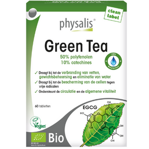 Physalis Green Tea Bio - 60 tabl