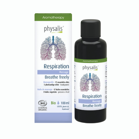Physalis Massageolie Respiration - 100 ml