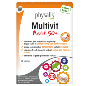 Physalis Multivit Actif 50+ - 30 tabl