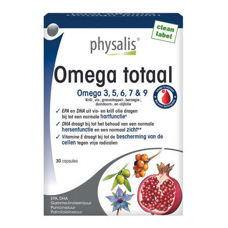 
                  
                    Physalis Omega totaal 3, 5, 6, 7 & 9 - 30 caps
                  
                