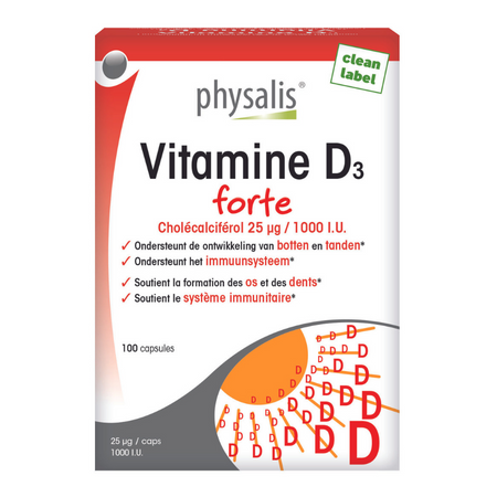 
                  
                    Physalis Vitamine D3 forte - 100 Capsules
                  
                