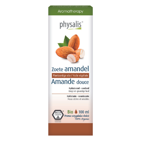 Physalis Zoete Amandel plantaardige olie Bio - 100 ml
