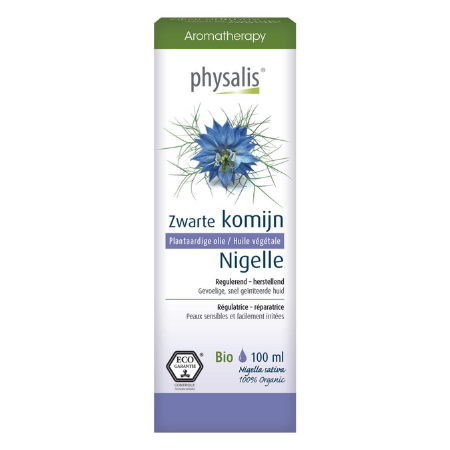 Physalis Zwarte Komijn plantaardige olie Bio - 100 ml