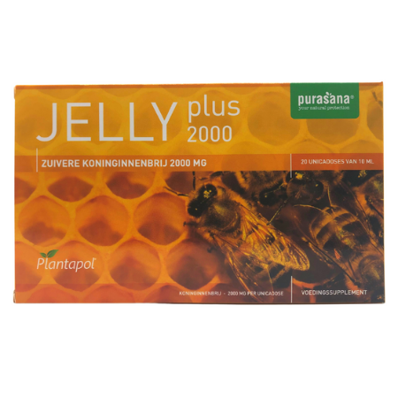 Plantapol Jelly Plus Koninginnebrij 2000 mg - Purasana - 20 x 10 ml ampullen