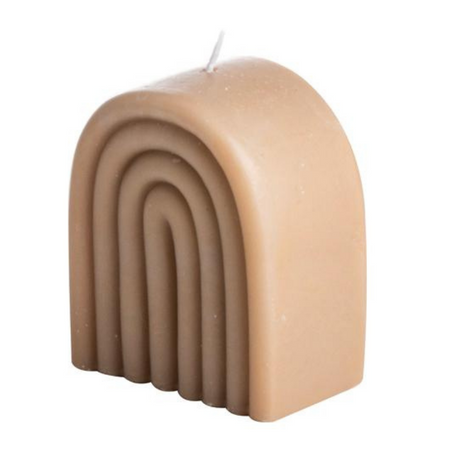 Regenboogkaars 4x6,8x8cm - Taupe