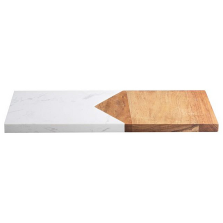 Set acacia en marmer serveerplank 30cm