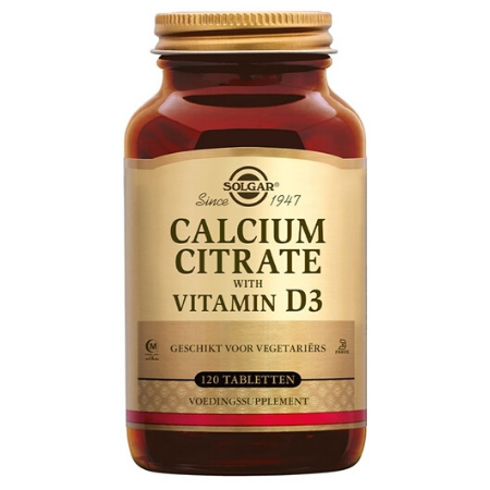 Solgar Calcium Citrate with Vitamin D-3 - 60 tabs