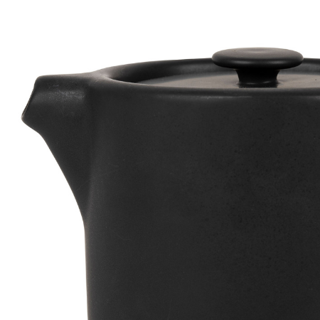 Theepot Nordika met filter op houten plankje (1liter)