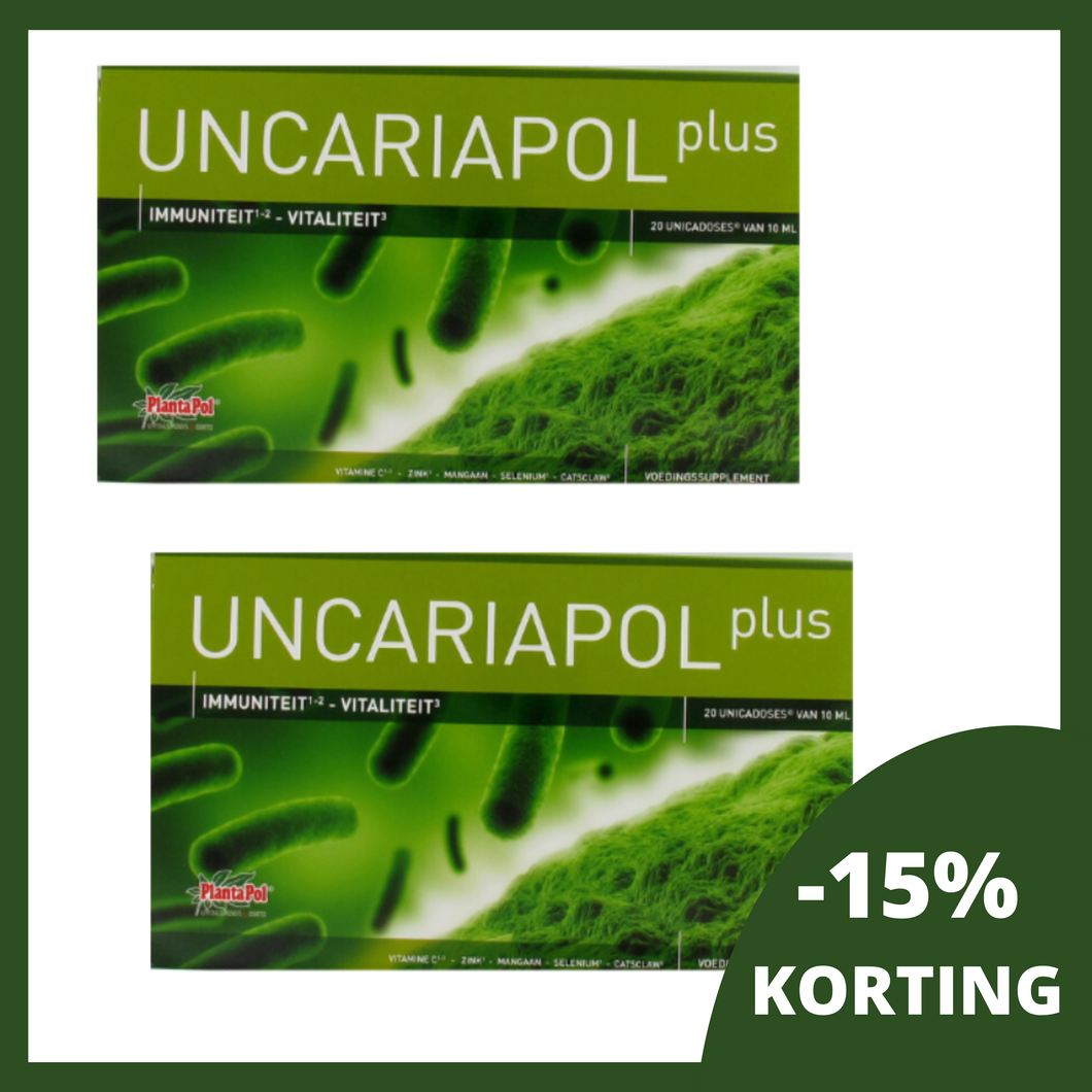 DUOPACK Uncariapol Plus weerstand Purasana - 2x20 ampullen (-15%)