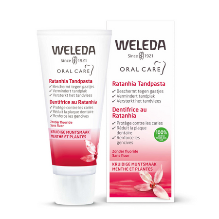 Weleda Ratanhia Tandpasta - kruidige muntsmaak - 75 ml