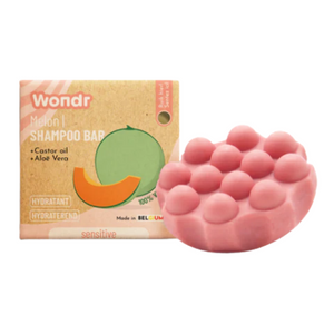 Wondr Shampoo Bar - Sweet Melon - Gevoelige hoofdhuid & Hydraterend - Normaal of XL