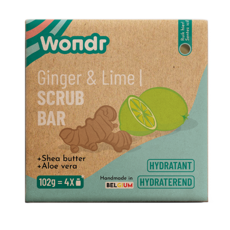 Wondr Scrub Bar - Ginger & Lime