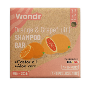 Wondr Shampoo Bar - Orange is the new bar - Anti-roos