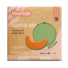 Afbeelding in Gallery-weergave laden, Wondr Shampoo Bar - Sweet Melon - Gevoelige hoofdhuid &amp; Hydraterend - Normaal of XL
