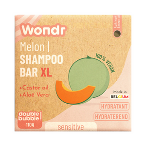 Wondr Shampoo Bar - Sweet Melon - Gevoelige hoofdhuid & Hydraterend - Normaal of XL