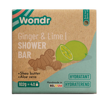 Afbeelding in Gallery-weergave laden, Wondr Shower Bar - Energizing Ginger &amp; Lime - Hydraterend
